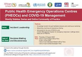 Maybe you would like to learn more about one of these? Public Health Emergency Operations Centres Pheocs And Covid 19 Management Africa Cdc