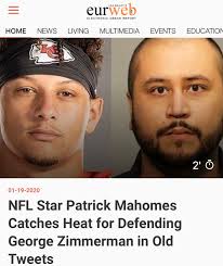 One about george zimmerman's acquittal is noticed. L E F T Phd On Twitter The 49ers Bosa Called Kaepernick A Clown For Protesting Police Terrorism The Chiefs Mahomes Defended George Zimmerman And Tweeted Stop Resisting Or Assaulting Cops