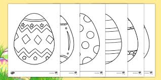10 cool free printable easter coloring pages for kids who've moved past fat washable markers | cool mom picks. Easter Egg Templates Ks1 Colouring Sheets Teacher Made