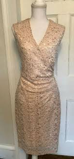 Connected Apparel Peach Stretch Lace Sheath Dress Size 14 Nwt Macy S 89 Connected Sheath In 2020 Dress To Impress Lace Sheath Dress Dresses