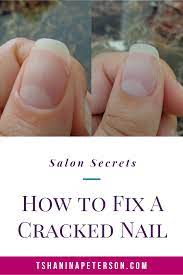7 Easy Steps To Fix A Cracked Nail At Home Tshanina Peterson Cracked Nails Fix Cracked Nail Short Nail Bed