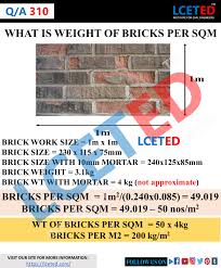 Measure length and width · step two: How To Calculate Weight Of Bricks Per Sqm How Many Bricks Are There Per Sqm Lceted Lceted Institute For Civil Engineers