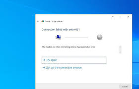 Maybe you would like to learn more about one of these? Solved Connection Failed Error 651 In Windows 10