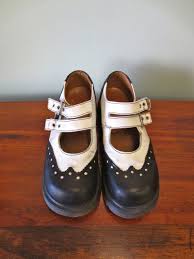 Black And White Doc Martens Mary Jane Pin On Gladragsetc Vintage
