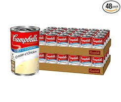 Roll out your chosen pastry and line a dish. Amazon Com Campbell S Condensed Cream Of Chicken Soup 10 5 Oz Can Pack Of 48 Packaging May Vary Packaged Chicken Soups Grocery Gourmet Food