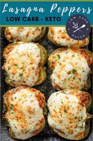 Easy Stuffed Peppers With Ground Beef Marinara Sauce Ricotta Mozzarella Cheese Taste Like Lasagna Bake Keto Meal Prep Keto Recipes Dinner Stuffed Peppers