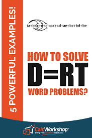 How To Solve D Rt Word Problems 5 Powerful Examples Word Problems Math Methods Middle School Math