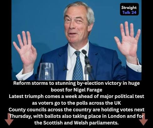 A high-profile UK by-election featuring Reform Leader Nigel Farage has  taken an unusual turn.