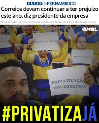 A privatização dos correios pode colocar em risco o emprego de mais de 1800 funcionários aqui no estado. Facebook
