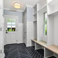 We did not find results for: Slate Herringbone Mudroom Floor Tiles With White Bench Transitional Laundry Room