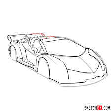 How to draw a car koenigsegg agera r step by step supercar. How To Draw Lamborghini Veneno Sketchok Easy Drawing Guides