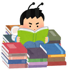 本の虫のイラスト（男性） | かわいいフリー素材集 いらすとや