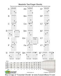 essential chords mandolin 2 finger chords in 2019