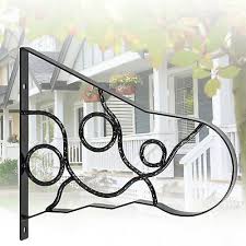 The iron handrail for steps is composed of an upper railing bracket and a 40mm steel pipe pillar, which is more strong and firm; Handrails For Outdoor Steps Wrought Iron Handrail 18 Length Porch Deck Railing Ebay