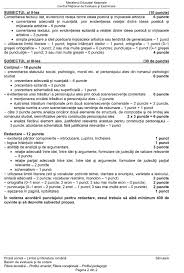 • se punctează orice formulare/modalitate de rezolvare corectă a cerinţelor. Simulare Bacalaureat 2018 Care Au Fost Subiectele De La Proba ScrisÄ De Limba Si Literatura RomanÄ Clasele Xi Xii Europa Fm
