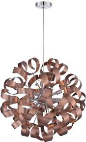 Slender brackets finished in polished chrome disappear into the fixture's hidden backplate, giving the illusion of a floating luminaire. Quoizel Ribbon Collection Deep Discount Lighting