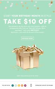 Birthday Email Example From Birchbox Birthday Email Mailing Design Email Newsletter Design