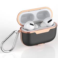 Apple Air Pods Pro Black Pu Leather Black Impact Airpods Pro Case Keychain Included Airpods Pro Luxury Plates Pc Headphones