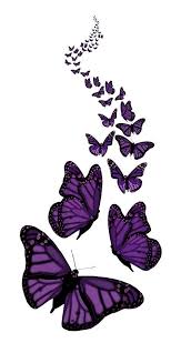 Trail Of The Purple Butterflies Transparent Background Digital Art By Barbara St Jean Violet Butterfly Purple Butterfly Butterfly Wall Design