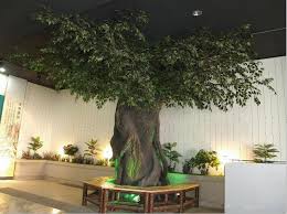 2014 Sj At084 Indoor Artificial Banyan Tree For Landscape Project Decoration Ficus Microcarpa Banyan Bonsai Fake Fake Indoor Trees Fake Trees Large Fake Plants