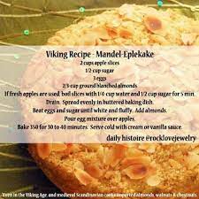 Applecake Viking Food Medieval Recipes Nordic Recipe