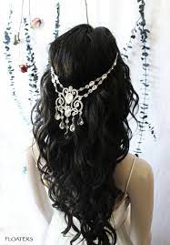 Boho Wedding Headpiece Boho Bridal Hair Piece Rhinestone Etsy Bohemian Hair Accessories Hair Jewelry Wedding Bridal Hair Headpiece