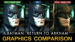 Arkham universe, including arkham asylum, arkham city, arkham origins, batman: Batman Return To Arkham Graphics Comparison Ps4 Xbox One Ps3 Xbox 360 Pc Youtube