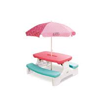 L O L Surprise Birthday Party Kids Picnic Table With Umbrella Walmart Com In 2020 Picnic Table With Umbrella Kids Picnic Table Kids Picnic