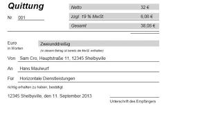 Download von quittung ausdrucken auf freeware.de. Quittung Vorlage Am Computer Ausfullen Und Ausdrucken