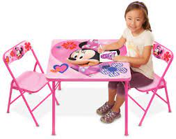 Featuring a spacious tabletop with colorful graphics and two coordinating chairs that mimic minnie's silhouette, it's the includes one table and two chairs. Minnie Mouse Chair In Kids Teens Play Tables Chairs For Sale Ebay
