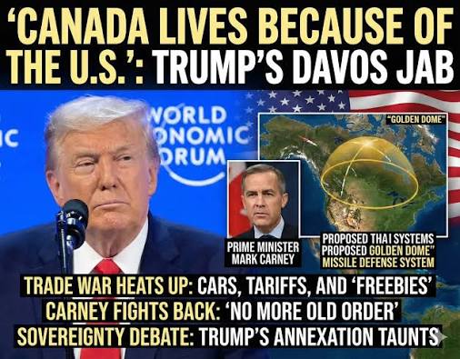The recent clash between U.S. President Donald Trump and Canadian Prime  Minister Mark Carney at the World Economic Forum. ​A Clash at Davos  ​Tensions between the United States and Canada escalated in