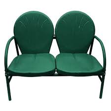 Retro Metal 2 Seat Double Chair Metal Chairs Metal Lawn Chairs Chair