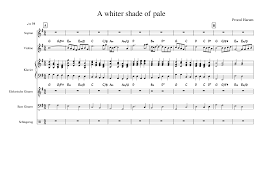 About press copyright contact us creators advertise developers terms privacy policy & safety how youtube works test new features press copyright contact us creators. A Whiter Shade Of Pale Sheet Music For Piano Violin Drum Group Soprano More Instruments Piano Sextet Musescore Com