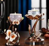 Tablescape Decor - Portavelas de aleación de ... - Amazon.com