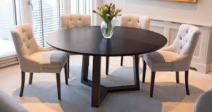 Kearney Dining Table 6 8 Seater Circular Dining Table In Solid Oak Finished With Black Stain And Matt Lacquer In 2020 Circular Dining Table Circular Table Table