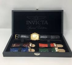 Maybe you would like to learn more about one of these? Invicta Lupah Special Edition Model 1028 Gold Stainless Chronograph Mens Interchangeable Bands Watch Set With Box New Battery Schooner Chandlery