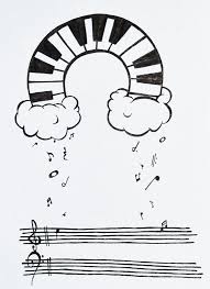 Music Rain Rainbow Sanat Muzigi Piyano Muzigi Muzik Esprileri