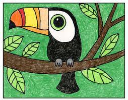 How to draw a toucan for kids, step by step, animals for. How To Draw A Toucan Art Projects For Kids