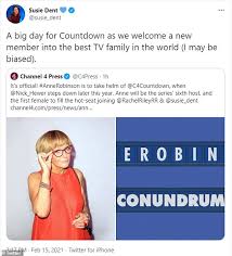 At the time of her appearance on the show, she was a journalist, but is now most famous for hosting the weakest link for over 10 years. New Countdown Host Anne Robinson Quips There S No Time For A Facelift Daily Mail Online