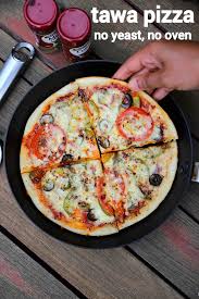 Tawa Pizza Recipe Veg Pizza On Tawa Without Yeast Pizza Without Oven Recipe Veg Pizza Veg Pizza Recipe Pizza Recipes