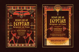 Mrs vicky august 15, 2018 after effects, video displays leave a comment 1,089 views. Antique Egyptian Design Templates In Flyer Templates On Yellow Images Creative Store