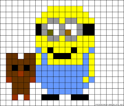 Bob Minion Perler Bead Pattern Hattie S Birthday Blanket Pattern Perler Beads Fuse Bead Patterns Melted Pony Beads