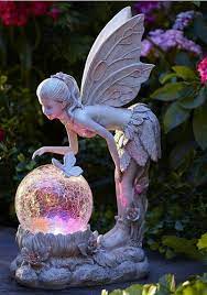 Pin By Cake Designer On Luces Garden Angels Fairy Statues Garden Lighting Decoration