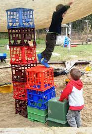 Got a crabby toddler or bored preschooler on your hands? 27 Risky Play Ideas Outdoor Classroom Outdoor Learning Play