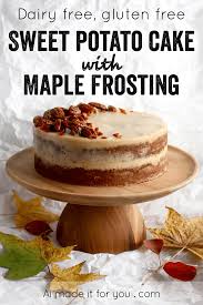 Sweet Potato Cake With Maple Cashew Frosting Ai Made It For You Recipe Sweet Potato Cake Gluten Free Sweet Potato Potato Cakes