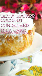This Condensed Milk Cake Made Me Fall In Love With Condensed Milk Even More It Is Unbelievably Moist Slow Cooker Cake Crock Pot Desserts Slow Cooker Desserts