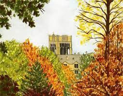 Le Mans Hall Saint Mary S College Notre Dame In Saint Marys College Painting Painting Prints