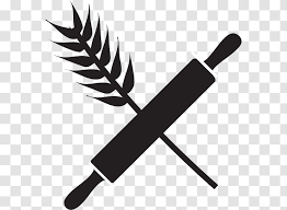 Cookware frying pan cooking png clipart black and white. Bakery Logo Bread Baking Clip Art Cold Weapon Pastry Transparent Png