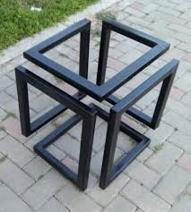Metal Coffee Table Base Square Table Base Industrial Look Table Base Made To Order Coffee Table Metal Frame Coffee Table Design Diy Coffee Table