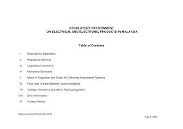 Electricity regulations 1994 (peninsular malaysia & sabah); Http Asean Org Storage 2012 10 Annex 7 Rgltoryfrmwrk Malaysia Updatelist December2016 Otherinfo Pdf